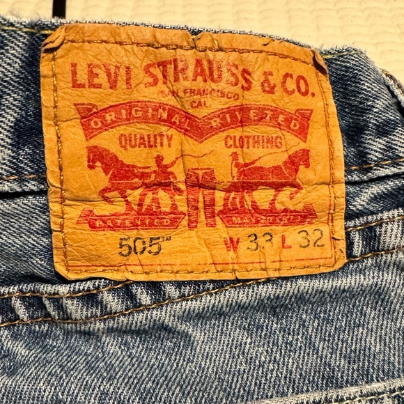 Levi’s 505 Men's Blue Jeans - Picture 7 of 10